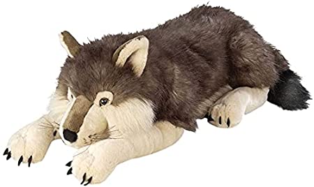 Wild Republic Jumbo Wolf Plush, Giant Stuffed Animal, Plush Toy, Gifts for Kids, 30 Inches