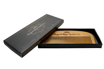 Wood Comb All Natural Handmade For Hair Mustache and Beard Organic Grooming Comb Rugged KIngs