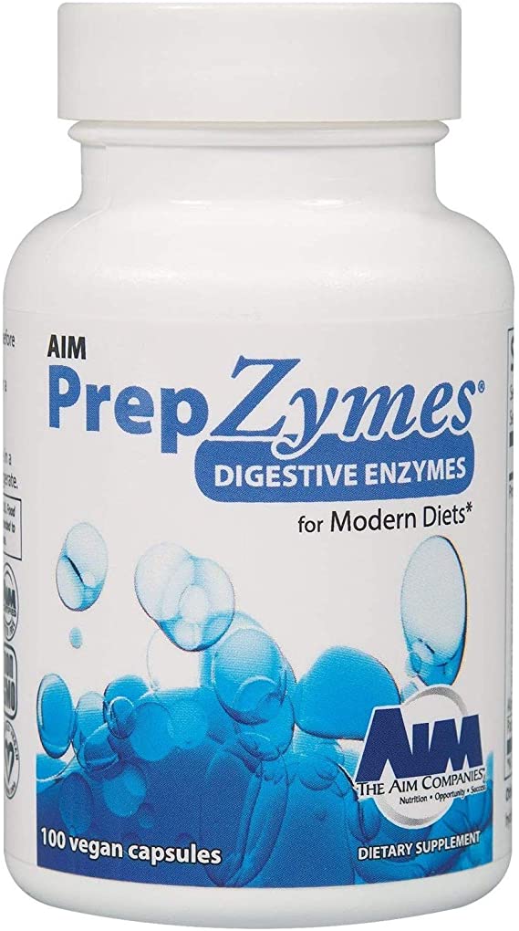 AIM PrepZymes to supplement digestive enzymes, 100 capsules