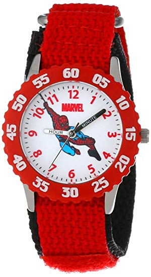 Marvel Boys' Spider-Man Red Time Teacher Watch