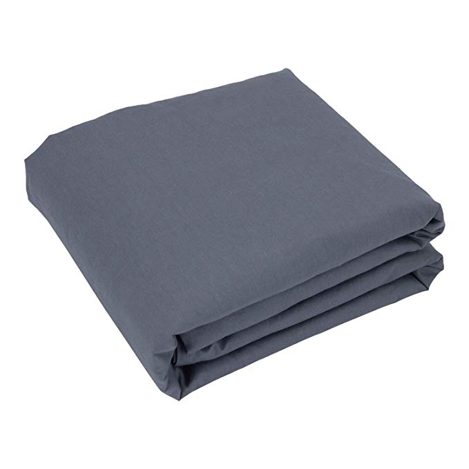 Auchen Cotton Weighted Blanket Cover 48x72 for Weighted Blankets, Cotton,Removable Cotton Fabric Cover for Weighted Blankets,Grey