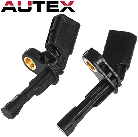 AUTEX 2PC Rear Left & Rear Right ABS Wheel Speed Sensors ABS Sensor Brake Sensor ALS468 ALS469 1k0927807