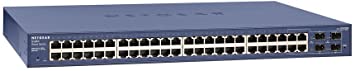 NETGEAR 48-Port Gigabit Ethernet Smart Managed Pro Switch (GS748T) - with 4 x 1G SFP, Desktop/Rackmount, and ProSAFE Lifetime Protection