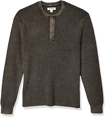 Amazon Brand - Goodthreads Men's Soft Cotton Henley Sweater