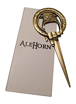 AleHorn "Hand of the King" and "Game of Thrones" style Bottle Opener