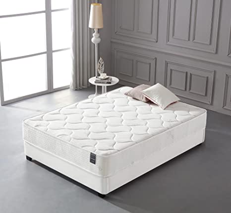 Smith & Oliver Cool Memory Foam & Pocket Spring Oliver Smith Organic 10 inch Mattress, Queen 2019, White