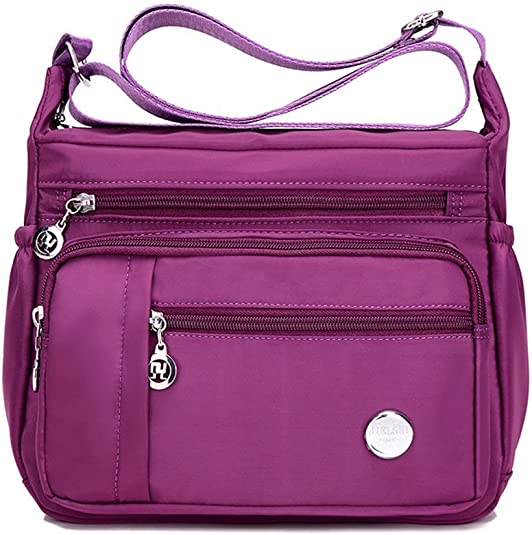 KARRESLY Women's Shoulder Bags Travel Handbag Messenger Cross Body Nylon Bags with Lots of Pockets