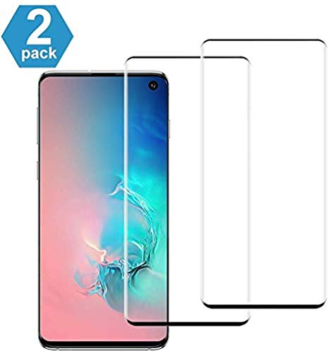 KOFOHO Galaxy S10 Screen Protector, [2 Pack] Premium Tempered Glass Screen Protector film for Samsung Galaxy S10, Bubble Free, Anti Shatter, 9H Hardness, Compatible with in-display fingerprint sensor