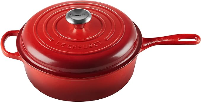 Le Creuset Enameled Cast Iron Signature Cassadou, 3.75 qt., Cerise