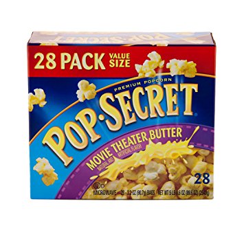 Pop Secret Movie Theater Butter Popcorn, 28 Count, 3.2 ounce bags