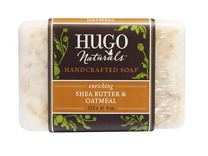 Hugo Naturals Bar Soap, Shea Butter and Oatmeal, 4 Ounce Bar
