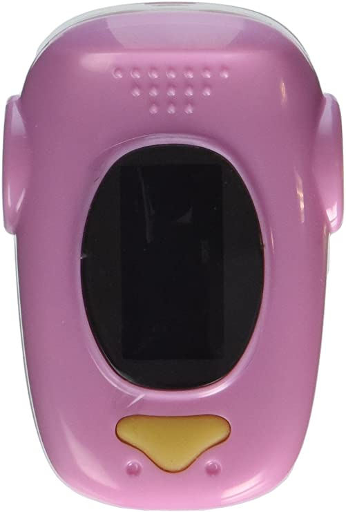 EMS70A Finger Pulse Oximeter with Carry Case and Neck/Wrist Cord (Pink)