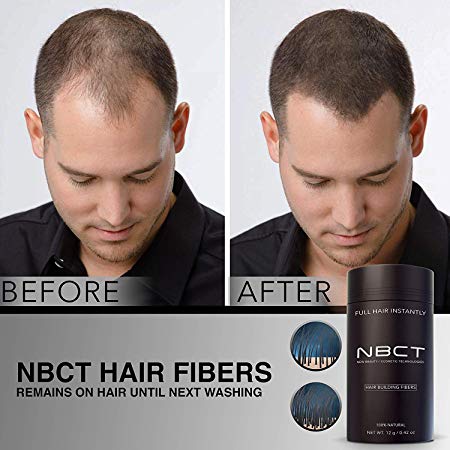 NBCT Hair Building Fibers, 12g / 0.42oz - Black
