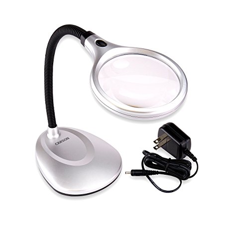 Carson LM-20 DeskBrit 200 2x LED Magnifier Desk Lamp
