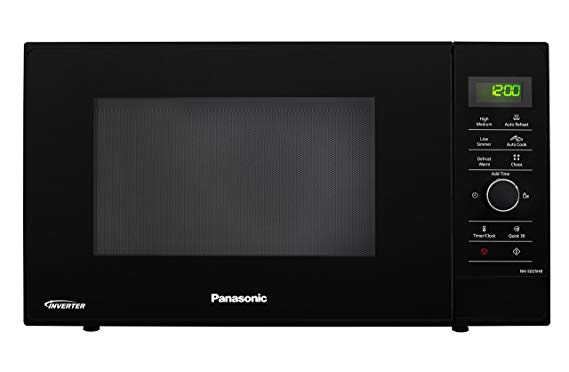 Panasonic NN-SD25HBBPQ Solo Inverter Microwave Oven, 23 Litre, 1000 W, Black