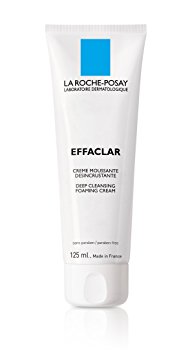 La Roche-Posay Effaclar Deep Cleansing Foaming Cream Cleanser for Oily Skin, 4.2 Fluid Ounce