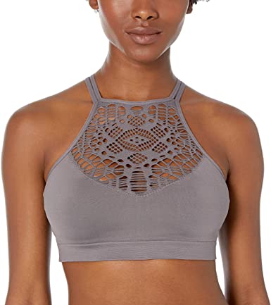 Amazon Brand - Mae Women's High-Neck Bralette with Cutouts (for A-C cups)