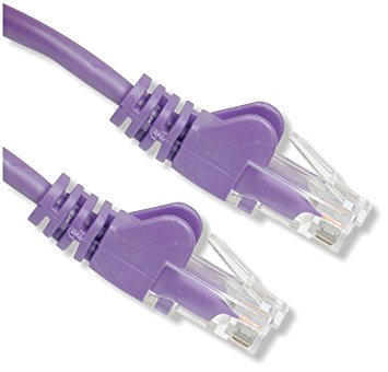 rhinocables 20m 20 metre Purple Cat5e Ethernet RJ45 High Speed Network Cable Lead Cat 5e