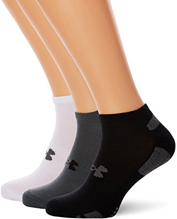 Under Armour Men's HeatGear No Show Socks (3 Pair)