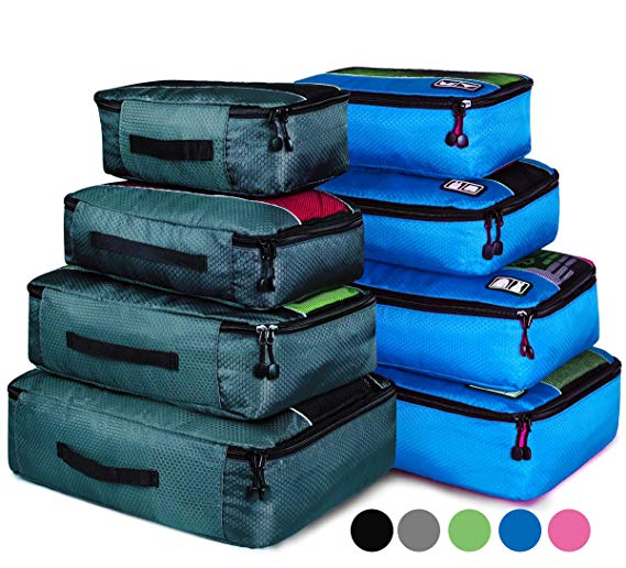 Packing Cubes Set Luggage Bags Organizers Durable Travel Accessories