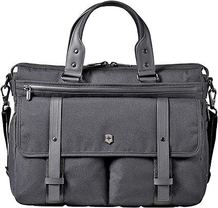 Victorinox Architecture Urban Brunswick Laptop Briefcase, Black, 12.6-inch