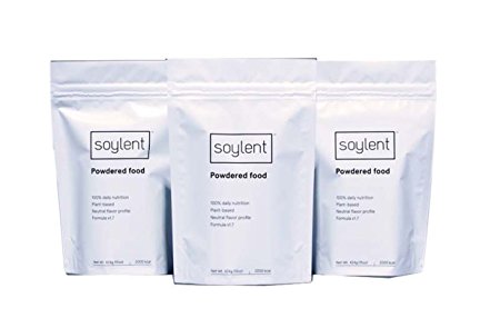 Soylent Powder 400-Calorie Complete Nutritional Meal (Three Days)-15oz each