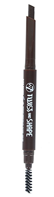 W7 Twist And Shape Angled Eyebrow Pen With Spoolie-Dark Brown