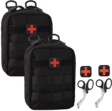 Ydmpro Medical Pouch - 1000D Tactical MOLLE EMT Pouches First Aid IFAK Utility Bag with First Aid Patch and Shear