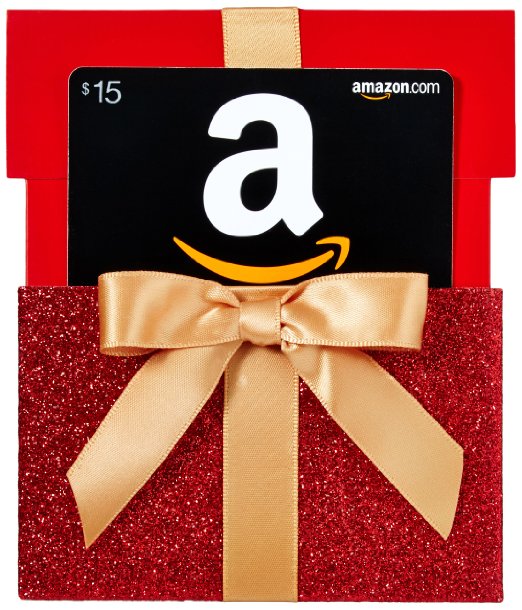 Amazon.com Gift Card in Gift Box Reveal (Classic Black Card Design)