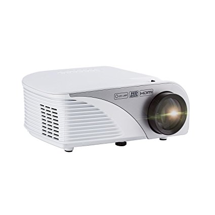 Projector,LESHP Mini 1200 LM Lumens Mini Multimedia Home Theater Portable LED Projector,Max 120" Screen with AV/VGA/SD/USB/HDMI Multi Interface,Ideal for Video Game,Movie Night,Videos and Pictures
