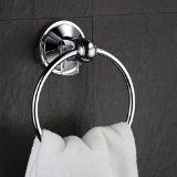 HotelSpa AquaCare series Insta-mount Towel Ring - Drill Free Mounts instantly on all smooth or textured surfaces without tools drilling and surface damage