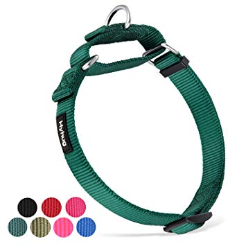 Premium Upgraded Heavy Duty Nylon Anti-Escape Martingale Dog Collar for Large Medium Small Boy and Girl Dogs Comfy and Safe - Walking, Professional Training, Daily Use.