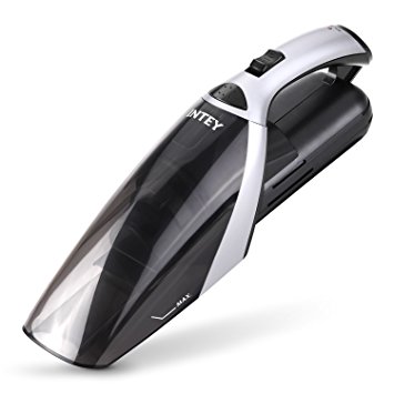 INTEY Handheld Vacuum Cleaner Portable Rechargeable Wet and Dry Cordless Dustbuster Ideal for Car and Home with 2400pa Powerful Suction, 0.46L, 60W