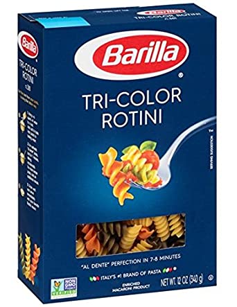 Barilla Tri-Color Rotini Pasta 12 oz. (Pack of 2)