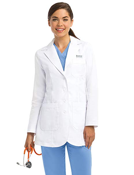Grey's Anatomy 4425 3pkt Fitted Lab Coat w/Heartline