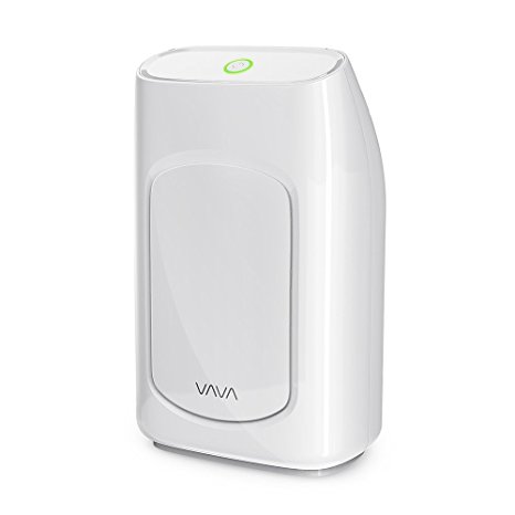 VAVA Compact Small Dehumidifier, Moisture Absorber with 700ML /24 oz Water Tank and High 10 oz/24h Absorption Rate, FCC Certified 33 db Whisper Quiet Operation, Auto Off Protection