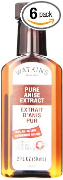 Watkins All Natural Extract Pure Anise 2 Ounce Pack of 6