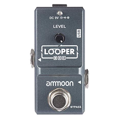 ammoon AP-09 Nano Loop Electric Guitar Effect Pedal Looper True Bypass Unlimited Overdubs 10 Minutes Recording
