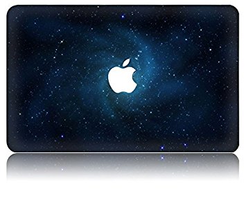 KEC MacBook Pro 13 Inch Case (2016, Touch Bar) Plastic Hard Shell Cover Protective A1706 / A1708 Space Galaxy (Blue)