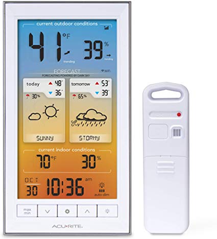 AcuRite 01202M Weather Station with Forecast Powered by Dark Sky, White