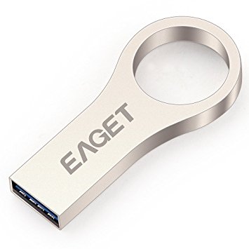 EAGET U66 16GB USB 3.0 Flash Drive with Light Aluminum Ring Design