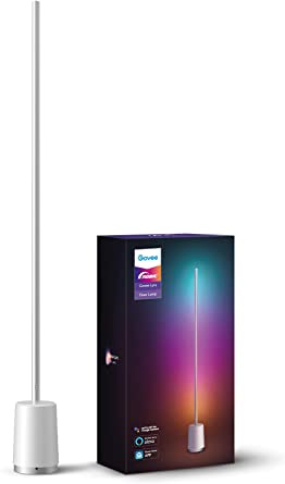 Govee Lyra Smart Corner Floor Lamp, Cutting-Edge RGBIC Technology, Futurist Modern Lamp, 25  Fascinating Lighting Presets, Reactive Music Modes, Creative DIY Mode, Effortless Voice Control