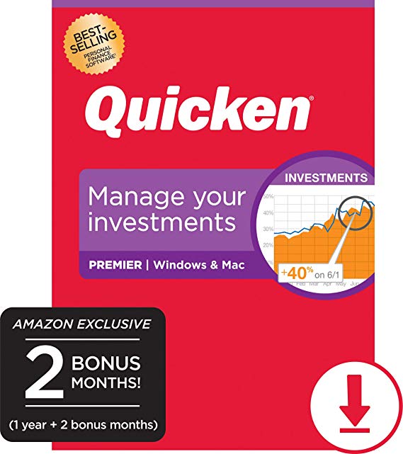 Quicken Premier Personal Finance - 14-Month Subscription [Amazon Exclusive] [PC/Mac Online Code]