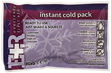 Ever Ready First Aid Instant Cold Pack, 4.5 x7 Inch, 24 Count