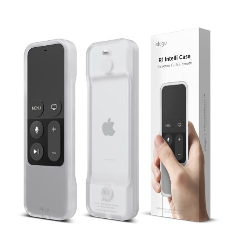 elago R1 Intelli Case for apple TV Remote MAGNET TECHNOLOGY LANYARD INCLUDED - White