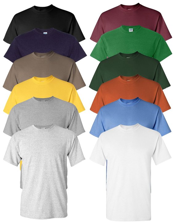 Gildan Men's Classic Heavy Cotton T-Shirt (Pack of 12)