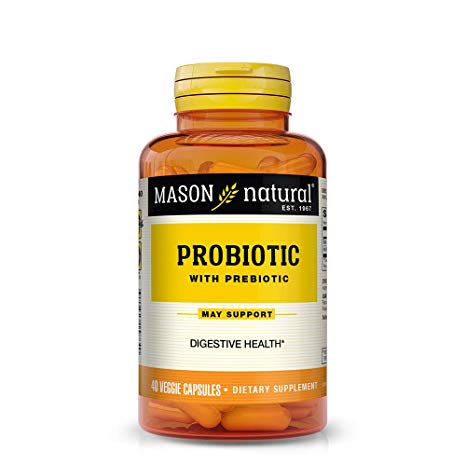 Mason Vitamins Mason Vitamins Probiotic With Prebiotic Lactospore, 40 Veggie Caps