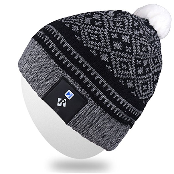 Rotibox Stylish LED Light Up Beanie Hat Knit Cap Great Presents for Unisex Men Women Indoor and Outdoor, Festival, Holiday, Celebration, Parties, Bar, Christmas Gifts