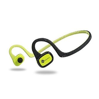 Bluetooth Headphones TaoTronics In-Ear Wireless Sweatproof Soft Silicone Gel Surface Sport Earbuds Headsets Bluetooth 40 Balanced Audio Build-in Mic CVC 60 Noise-Cancelling - Black and Green TT-BH08