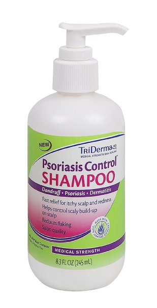 TriDerma® Psoriasis Control® Shampoo for Itchy Scalp, Dandruff, and Dermatitis Symptoms (8.3 oz)